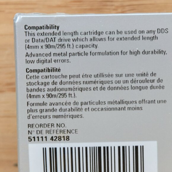 Imation 4mm DDS-90 Data Tape, 4GB/2GB, Mase in Japan, New! - Picture 4 of 5